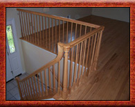 wood banister
